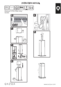 Manual de uso Qazqa 90789 Denmark Lámpara