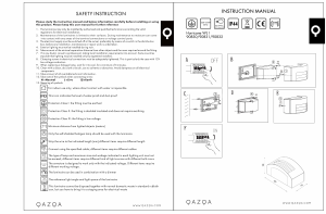 Bruksanvisning Qazqa 90831 Hurricane 1 Lampa