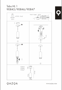 Bruksanvisning Qazqa 90846 Tubo Lampa