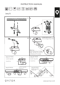 Mode d’emploi Qazqa 91014 Jeany 4 Lampe