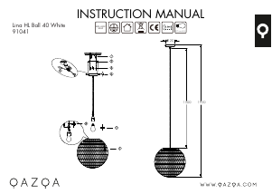 説明書 Qazqa 91041 Lina Ball 40 ランプ