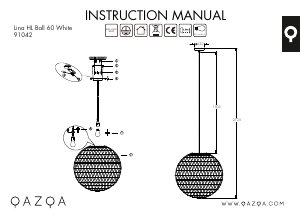 説明書 Qazqa 91042 Lina Ball 60 ランプ