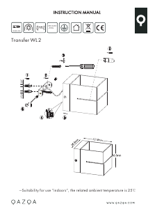 Εγχειρίδιο Qazqa 91066 Transfer 2 Λαμπτήρας