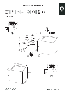 Manual Qazqa 91073 Caja Lampă