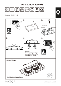 Manual de uso Qazqa 91104 2 Lámpara