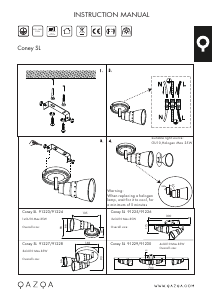 説明書 Qazqa 91226 Coney 2 ランプ