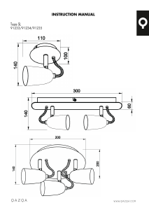 Manual Qazqa 91233 Taza 1 Lampă