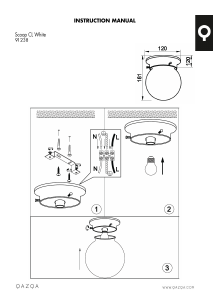 Bruksanvisning Qazqa 91238 Scoop Lampa