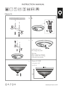 Návod Qazqa 91239 Classico Svietidlo