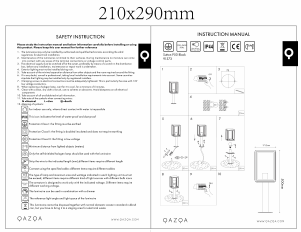 Mode d’emploi Qazqa 91373 Sutton Lampe