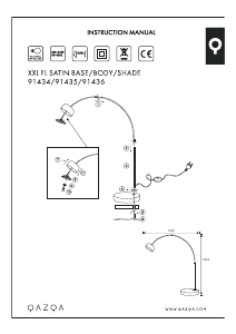 Bruksanvisning Qazqa 91435 Lampa