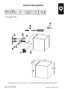 Manual Qazqa 91545 Transfer Candeeiro