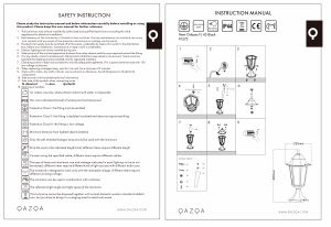 Kullanım kılavuzu Qazqa 91575 New Orleans Lamba