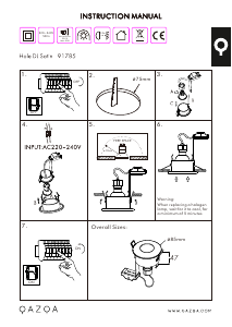 Manuale Qazqa 91785 Hole Lampada