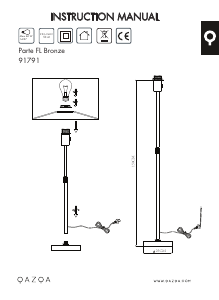 Mode d’emploi Qazqa 91791 Parte Lampe