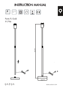 Kasutusjuhend Qazqa 91794 Parte Lamp