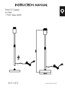 Manual Qazqa 91799 Parte Lampă