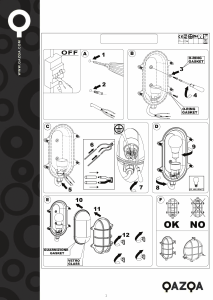 Bruksanvisning Qazqa 91851 Nautica 1 Lampa