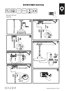 Mode d’emploi Qazqa 92035 Munich Lampe