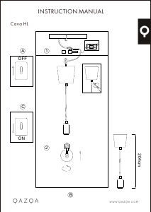 説明書 Qazqa 92058 Cava Classic ランプ