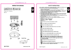 Mode d’emploi Qazqa 92117 Yuma 18 Lampe