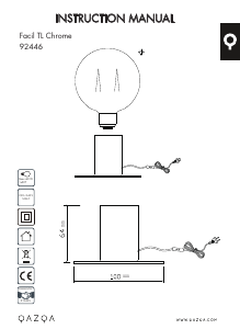 Bruksanvisning Qazqa 92446 Facil Lampa