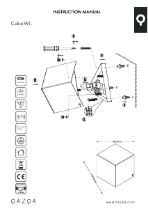 Manual Qazqa 92562 Cube Lampă