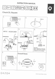 Manual Qazqa 92703 Chuck Lamp