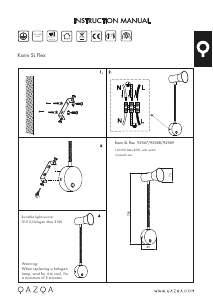 Bruksanvisning Qazqa 92947 Karin flex Lampa