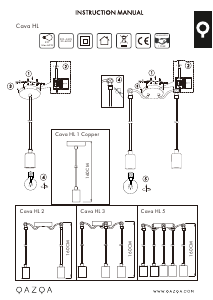 Manual de uso Qazqa 92981 Cava 1 Lámpara