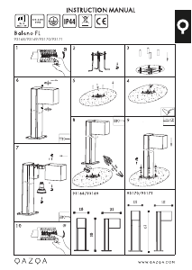 Manual de uso Qazqa 93170 Baleno Lámpara