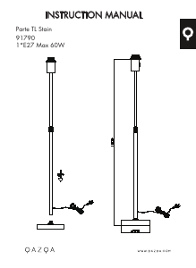 Kasutusjuhend Qazqa 93187 Parte Lamp