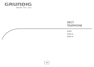 Bedienungsanleitung Grundig Ilyos H Schnurlose telefon