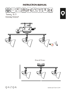 Handleiding Qazqa 93337 Tommy 3 Lamp