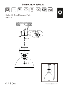 Mode d’emploi Qazqa 93351 Sicko Lampe