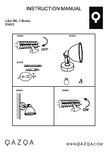 Mode d’emploi Qazqa 93423 Liko Lampe