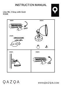 Bruksanvisning Qazqa 93426 Liko Lampa