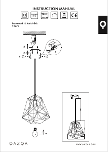 Посібник Qazqa 93475 Framework Basic Лампа