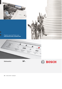 Manual Bosch SPS53M02GB Dishwasher