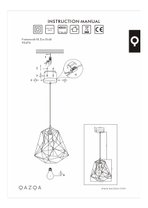 Kasutusjuhend Qazqa 93476 Framework Basic Lamp