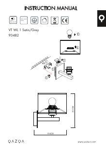 Mode d’emploi Qazqa 93482 VT 1 Lampe