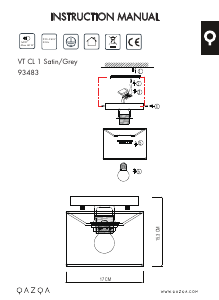 Manual de uso Qazqa 93483 VT 1 Lámpara