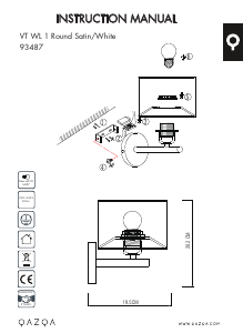 説明書 Qazqa 93487 VT 1 ランプ