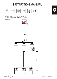 説明書 Qazqa 93491 VT 3 ランプ