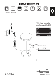 كتيب Qazqa 93505 Disco مصباح