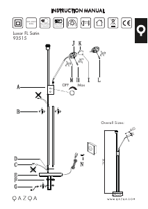 Mode d’emploi Qazqa 93515 Luxor Lampe