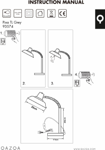 Mode d’emploi Qazqa 93574 Pixa Lampe