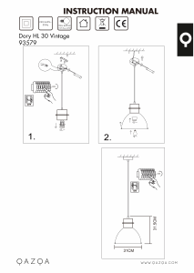 Kasutusjuhend Qazqa 93579 Dory Lamp