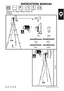 Bruksanvisning Qazqa 93585 Magna Basic 25 Lampe