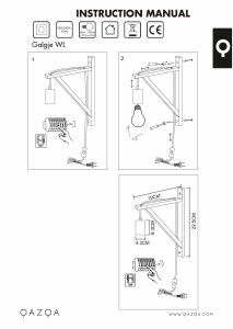 Brugsanvisning Qazqa 93590 Galgje Lampe